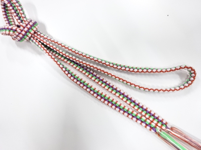 未使用品　正絹　手組帯締め